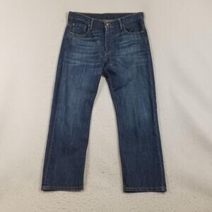 Levi's 569 Jeans Mens 34x30 Blue Loose Straight Leg Denim 5 Pocket Zip Fly